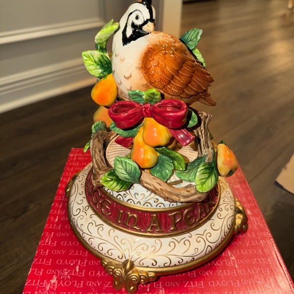 Fitz and Floyd Partridge in a Pear Tree Music Box